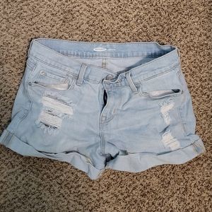 Old navy light wash jean shorts